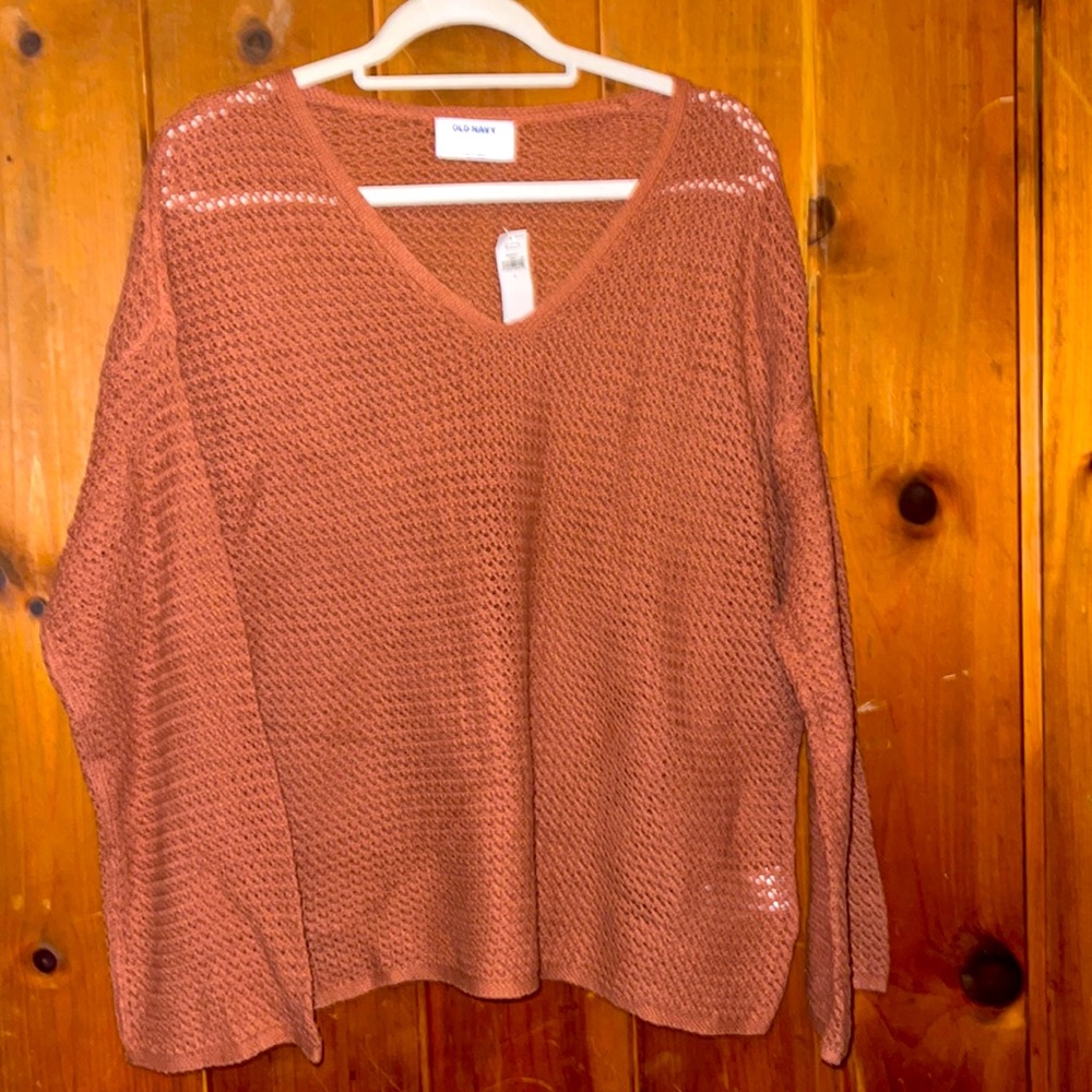 NWT OLD NAVY L Woman’s v neck bell sleeved sweater
